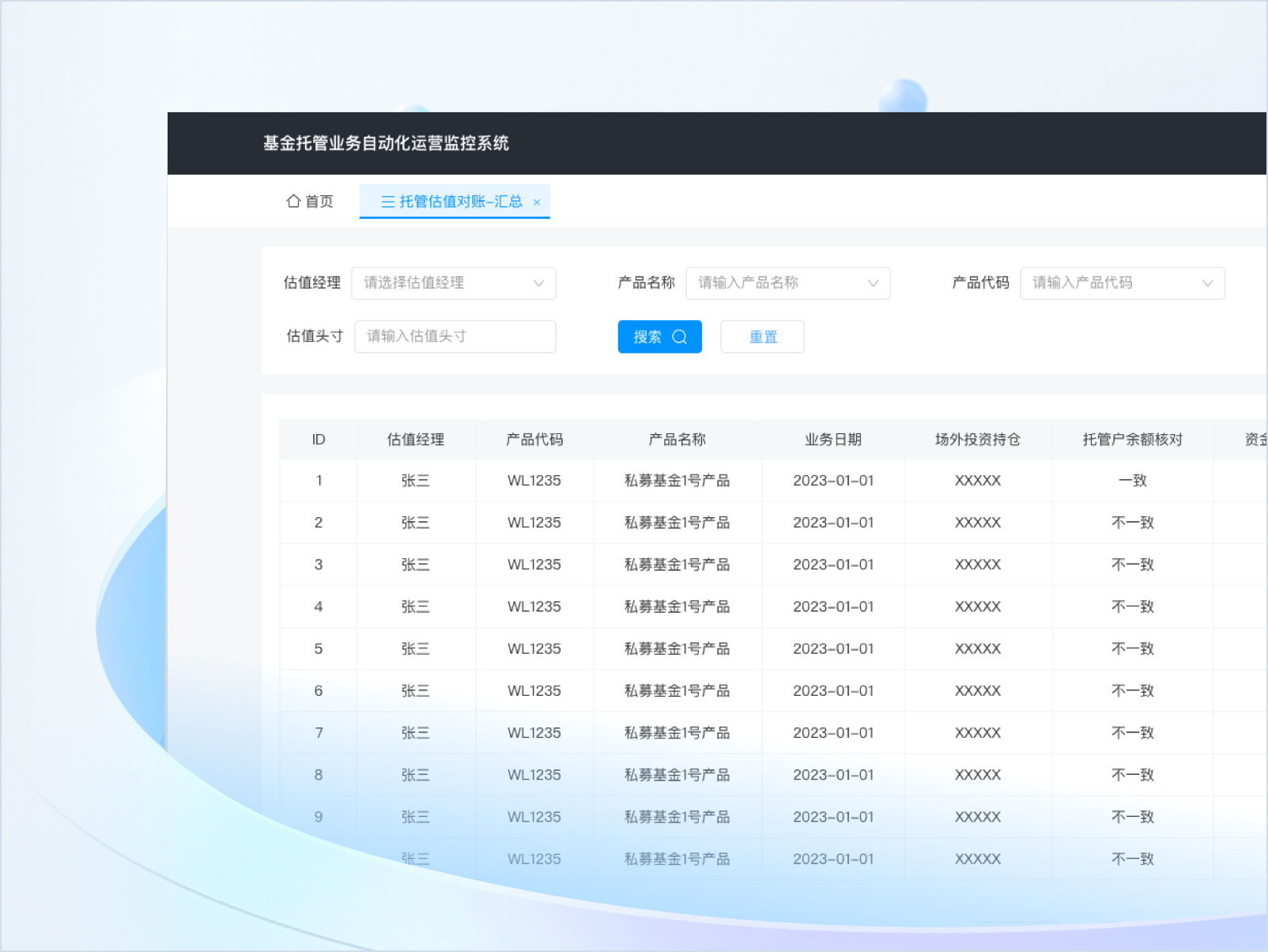 基金托管业务自动化运营监控系统