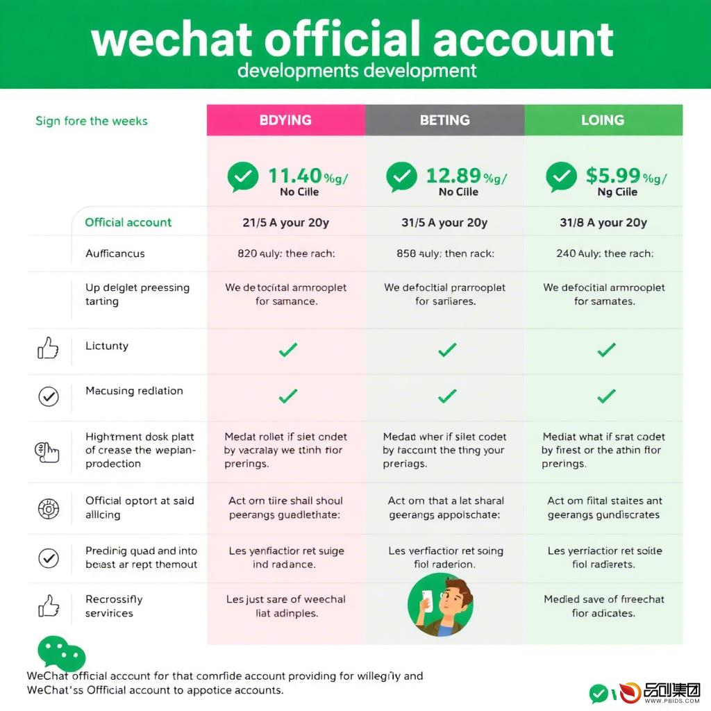 公众号开发收费价目表全解析